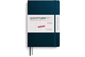 ‎LEUCHTTURM1917 LEUCHTTURM1917 372531 Wochenkalender Medium (A5) 2026, 12 Monate, Deep Sea, Deutsch