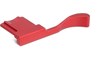 Haoge THB-X2R Metall Blitzschuh Daumen Griff Daumengriff Handgriff für Fujifilm X100VI Fuji FinePix X100V Kamera Rot