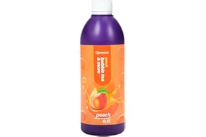 ‎MOLECULA MOLECULA MOLEKULARNA FABRYKA SAMKU Syrup for Bubble Tea 0.5 L Peach | Drinks Syrup Concentrate 500 ml | 100% Vegan, Gluten Free, No Artificial Dyes | Fruit Syrup for Bubble Tea | Drink Syrup | for Desserts |