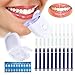 Produktbild Zahnaufhellung Gel Ohne Peroxid Teeth Whitening Kit,Gegen Gelbe Zähne,Rauchflecken,Schwarze Zähne1x LED-Beschleunigungslicht,1x Mundschiene,10 x Gel 