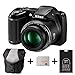 Price comparison product image Nikon Coolpix L340 - Black + Case + 32GB Memory Card + 4xAA Battery and Charger (20.2MP, 28x Optical Zoom) 3.0 inch LCD