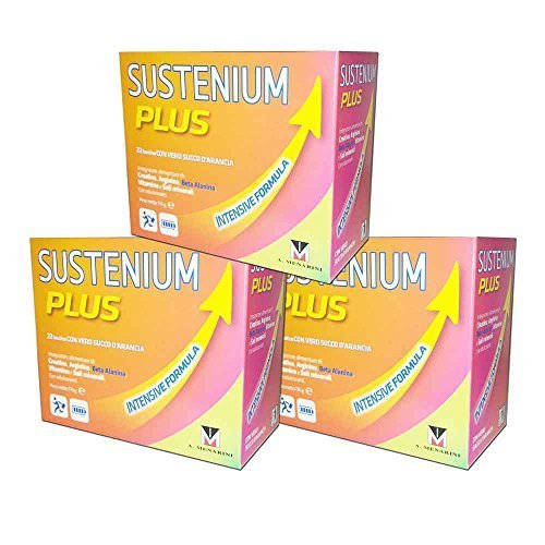 3X SUSTENIUM PLUS INTENSIVE FORMULA - Integratore Alimentare Energetico - 66 BUSTINE TOTALI