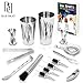 Produktbild Premium 14 Piece Bar Set Cocktail Drink Shaker Kit by Bar Brat ™ / Free 110 Cocktail Recipes (Ebook) Included / Make Any Drink With This Bartender Kit