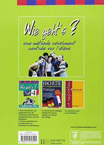 Wie geht's ? Allemand, 4e (Cahier d'activités)