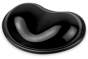 Arisase Almohadilla suave para reposamuñecas para mouse, cómoda almohadilla ergonómica de gel de silicona de tamaño pequeño, almohadilla de apoyo para alivio del dolor de manos con relleno de gel para