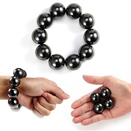 Preisvergleich Produktbild LCLrute Hot Selling 10Pcs Hämatit-Magnetsteine Polierte Magnetkugeln für Intelligenz
