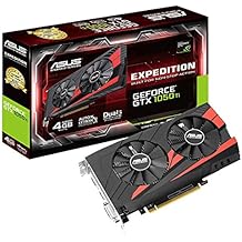 Asus EX-GTX1050TI-4G Gaming Nvidia GeForce Grafikkarte (PCIe 3.0, 4GB DDR5 Speicher, HDMI, DVI, DisplayPort)