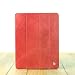 Produktbild JisonCase JS-IPD-06A30 Vintage Series Smart Cover für das neue iPad 4/3/2, Echtleder Rot, Neu