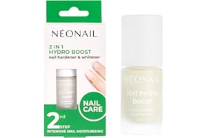 NÉONAIL NEONAIL 2in1 Hydro Boost Nail Hardener and Whitener - Smalto Rinforzante Unghie - Rafforzatore - Idratante - Indurente Unghie Lattiginoso - 7,2ml