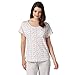 Rjr.John Rocha Womens Designer Cream Geometric Triangle Print Pyjama Top 12