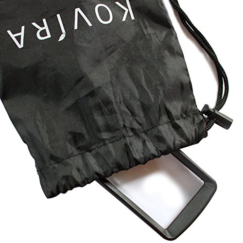 Kovira Lupa Rectangular Ancha Luz LED     Aumento de 2X 6X     Mango Suave Dise  ada con Amplia Zona de Visi  n     Lente Iluminada para Leer Letras Peque  as  Mapas  Monedas  Estampillas y Joyas