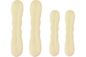 CAREFORYOU 4 Pieces Magic Hair Bun Maker Sponge Hair Foam Twister Easy Perfect Bun Tool (2 Small, 2 Large) (Blonde)