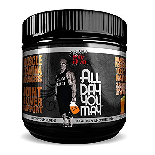 5% Nutrition - Rich Piana All Day you May (30 serv) Southern Sweet Tea er Pack Ohne Pfand, 465 g