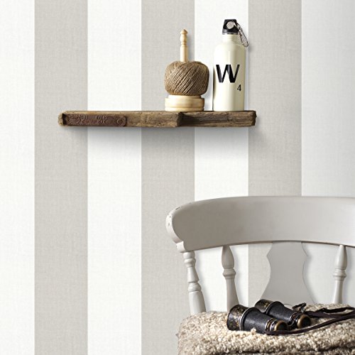 Graham & Brown – Vliestapete Streifen – Weiß/Grau – 1005×53 cm - 4