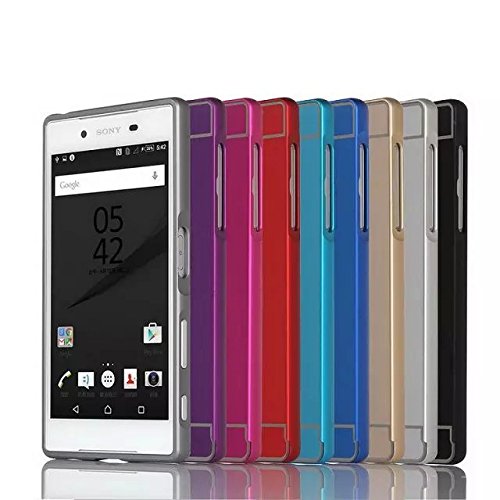 Sony Xperia Z5 Schutzhülle OKCS® Hülle Hard Cover Back Case Bumper Tasche Metal Alu TPU, in gold - 4