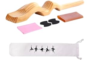FFITNESS BARELLA DELL’ARCO DEL PIEDE BALLET FOOT STRETCH IN LEGNO STENDITORE CON FASCIA ELASTICA PER ALLUNGAMENTO POTENZIAMENTO ARCO PLANTARE