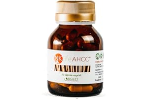 BIOLIFE NUTRACEUTICA Nklife AHCC 60 capsule 600 mg, Integratore difese immunitarie, Integratore per resistenza alle infezioni.