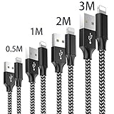 cable iphone 7 amazon [Alto estándar de calidad]: cubierto por nylon trenzado de calidad superior, nuestros cables pueden soportar un uso intensivo. Después de las pruebas, se doblaron y doblaron 90 grados 6000 veces.
