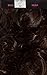 17" PONYTAIL Clip in Hair Extensions CURLY Chocolate Brown #8 REVERSIBLE Claw Clip