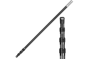 DOBEN Kohlefaser Pool Teleskopstange 113-365cm, Professionelle Teleskop Pool Stang Schwimmbad für Gängigen Keschern, Skimmer Net, Bürste, Saugkopf