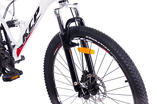 27,5″ Zoll MOUNTAINBIKE FAHRRAD KCP ATTACK Unisex mit 21 Gang SHIMANO TX weiss schwarz - 5