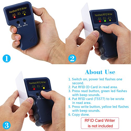 KKmoon 50 Stück beschreibbaren RFID-T5577 EM Smartcard 125KHz Nähe Tür Eintrag Zugriffskontrolle - 4