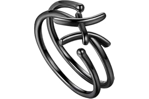 JEWMON Adjustable Zodiac Star Sign Ring for Women 925 Sterling Silver Astrology Ring 12 Constellation Ring Celestial Statement Open Ring Zodiac Jewellery Gifts for Birthday Christmas Day Gifts for Her