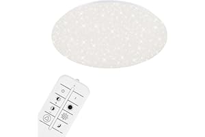 Briloner Leuchten - LED Ceiling Light with Star Design Dimmable Colour Temperature Adjustable 48 W 4000 Lumen Diameter: 49.5 cm.