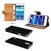 Produktbild GiXa Flip Case mit lebenslanger Garantie + Kartenfächern & Standfunktion Leder Schutz Hülle für APPLE iPhone und SAMSUNG Galaxy, (Samsung Galaxy S6 EDGE SM-G925F)
