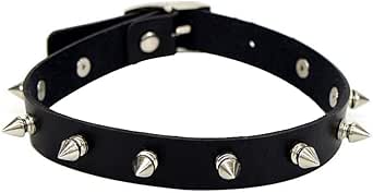 Set 2 Collane Choker Goth In PU Cuoio Con Ciondolo Cuore: Girocollo Regolabile Per Donne, Stile Punk E Alternativo - 2