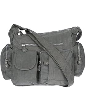 Damen Handtasche Crinkle Nylon Umhängetasche Schultertasche Tasche Shopper Bag