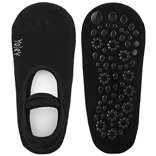 Yolev Yoga Pilates Socken mit Gummibänder und ABS Gummipunkte,anti-rutsch für Damen( Größe:EU35-40) - 6