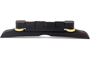 Alnicov Puente de guitarra Puente de mandolina ajustable Palisandro compensado para piezas de guitarra de mandolina