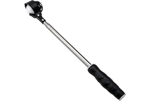 Famgee Portable Retractable Stainless Steel Golf Ball Retriever Telescopic Scoop Saver Pick Up Automatic Locking Shaft Tool
