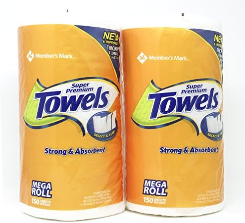Member's Mark Super Premium Paper Towels, 2 Rolls - Each Roll 150 Sheet