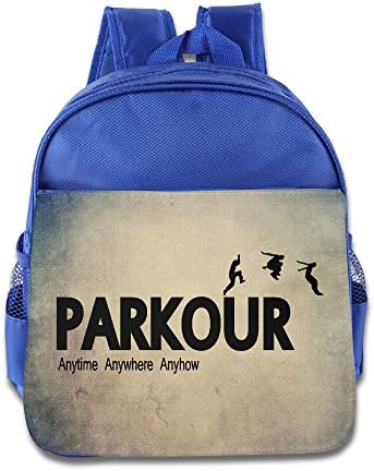 Extreme Sports Parkour Run RoyalBlue One Size Kids School Backpacks