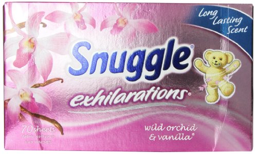 Snuggle Exhilarations Wild Orchid Vanilla Dry Wipes (Pack of 70)