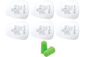 3M Filtre Anti poussière 5911 P1 R Filtres Particule pour Serie 6000 7000-6 pièces / 3 Paires - et Bouchons d'oreilles SmartProduct
