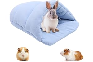 LUFEIS Lit Doux Cochon d'Inde, Couchages pour Petits Animaux, Lit Lapin Nain, Accessoires pour Cage Chinchilla, Sac de Couchage pour Cochon d'Inde, Hamster, Chiot, Chaton, Lapin, Chinchilla - 38x28 cm
