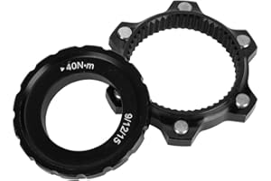 Keenso Adaptador de Bloqueo Central, Adaptador de Bloqueo Central de Bicicleta a 6 Pernos Disco de Freno Boost Hub Spacer Accesorios para Piezas de Bicicleta