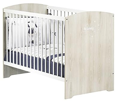 BABY PRICE Smile SM031 Lit Hêtre Cendré 120 x 60 cm