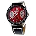 Produktbild UEETEK Automatikuhr Gewinner brillanten Männer Herren Junge automatische Selbstaufzug mechanische Armbanduhr mit Datum PU Band