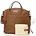 Babymel Grace Faux Leather Satchel Diaper Bag, Tan