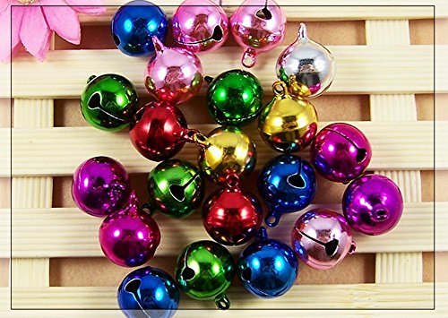 westeng 100 Craft Kits und Supplies Weihnachten Jingle Bells/klein Bunte Bell/Mini Bell/Tinkle Bell-10 mm - 5