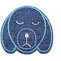 Jeansflicken Hund Bügelflicken gestickt Patch für Kinder