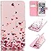 Produktbild CaseHome iPhone 6 Plus /6S Plus 5.5 Inch Hülle,Schutzhülle Tasche Leder Mit Kartenfach Magnetverschluss Standfunktion Slim-Schutzhülle Folio Schalen Fall Mit Karten-/Geldscheinfach Für Apple iPhone 6 Plus /6S Plus 5.5 Inch-Rosa Liebes Herz
