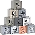 Comphic 10 PCS Elements-Cubes - Density-Cube Set As Shown 0.39 Inch/10 mm for A Periodic Table of Elements Collection