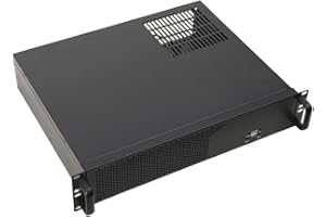 ECUTEE 14 Rack Server Enclosure (35 cm Depth) 2U 2U Rackmount Server Enclosure Supports Micro ATX/Mini ITX Motherboards, Narrow Wall Server Cabinets w/USB Connection 4 Expansion Slots