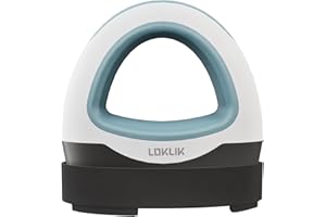 LOKLIK Mini Heat Press - Portable Heat Transfer Vinyl Machine for Sublimation Printing with Compact Plate, HTV Craft Heatpress Machine for Fabric Transfers, Blue