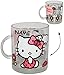 Produktbild alles-meine.de GmbH Glas Henkeltasse -  Katze - Hello Kitty  - incl. Name - 340 ml - Teetasse / Glastasse - Saftglas - Trinktasse mit Henkel - Tasse Becher - Porzellantasse - T..